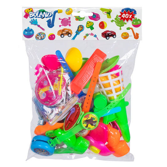 Assortiment Party 40 jouets colorés - Kit fête enfant complet