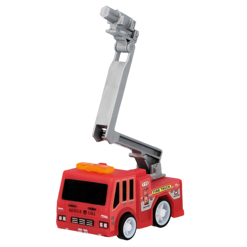 Ensemble 5 Camions de Pompiers Rescue Truck avec Accessoires