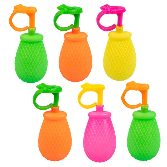 Pinces à Glaçons Tropicales Colorées - Set de 6 Accessoires Fête