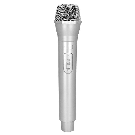 Microphone Filaire Argent pour Karaoké et Chanteur
