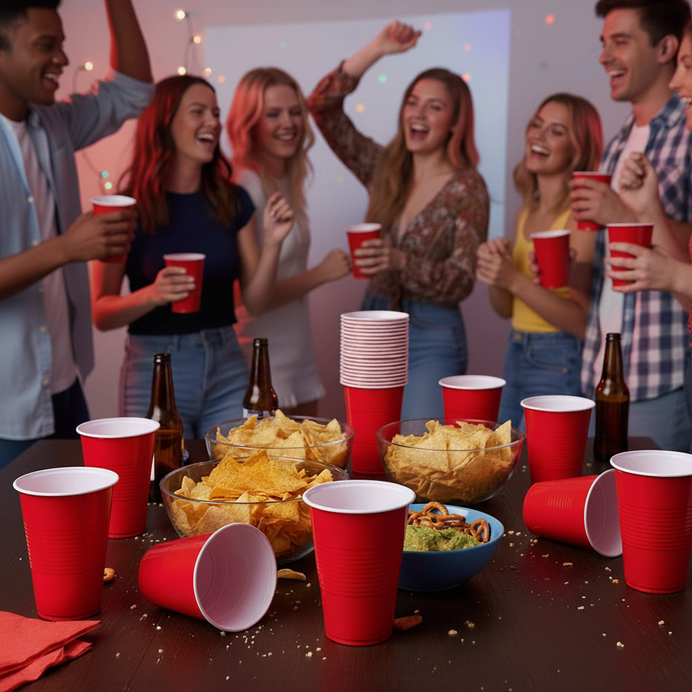Gobelets Rouges Réutilisables 53cl - 20 Pièces Fête