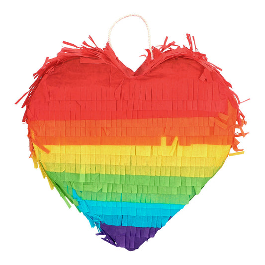 Piñata Cœur Arc-en-ciel - Décoration Fête & Anniversaire