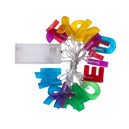 Guirlande Joyeux Anniversaire Multicolore - 3 Bandes de Lettres