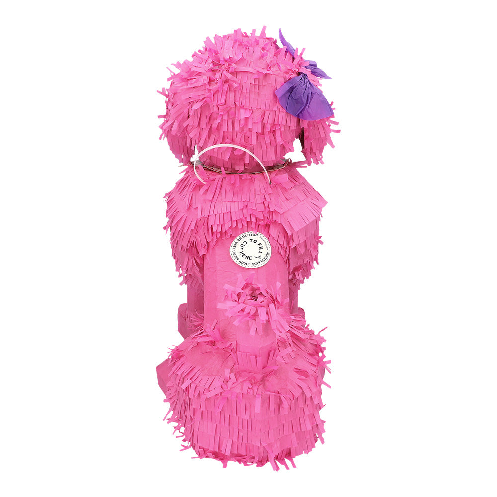 Piñata Caniche Rose Géante à Remplir - Décoration Fête