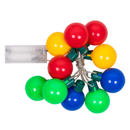 Guirlande Boules Colorées LED 10 Ampoules - Décoration Intérieure