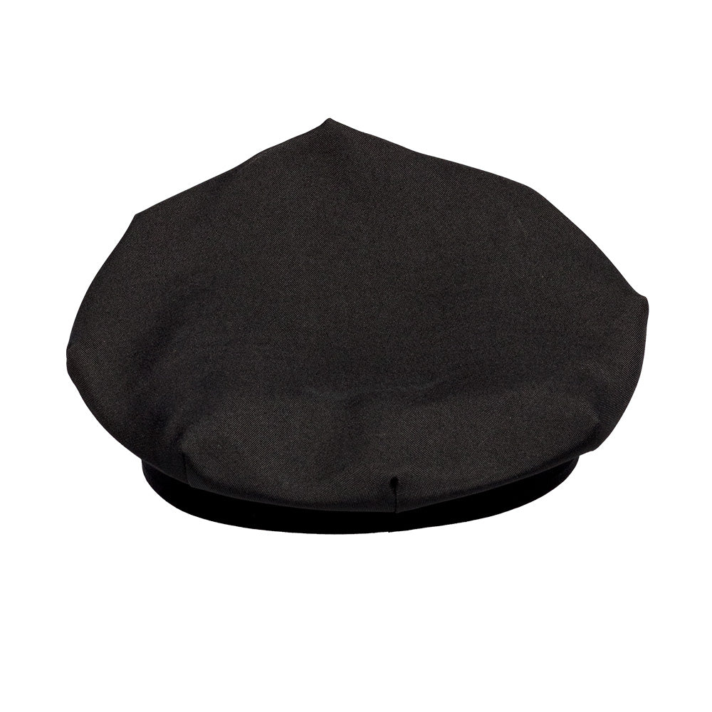 Casquette Police Noire avec Badge et Studs