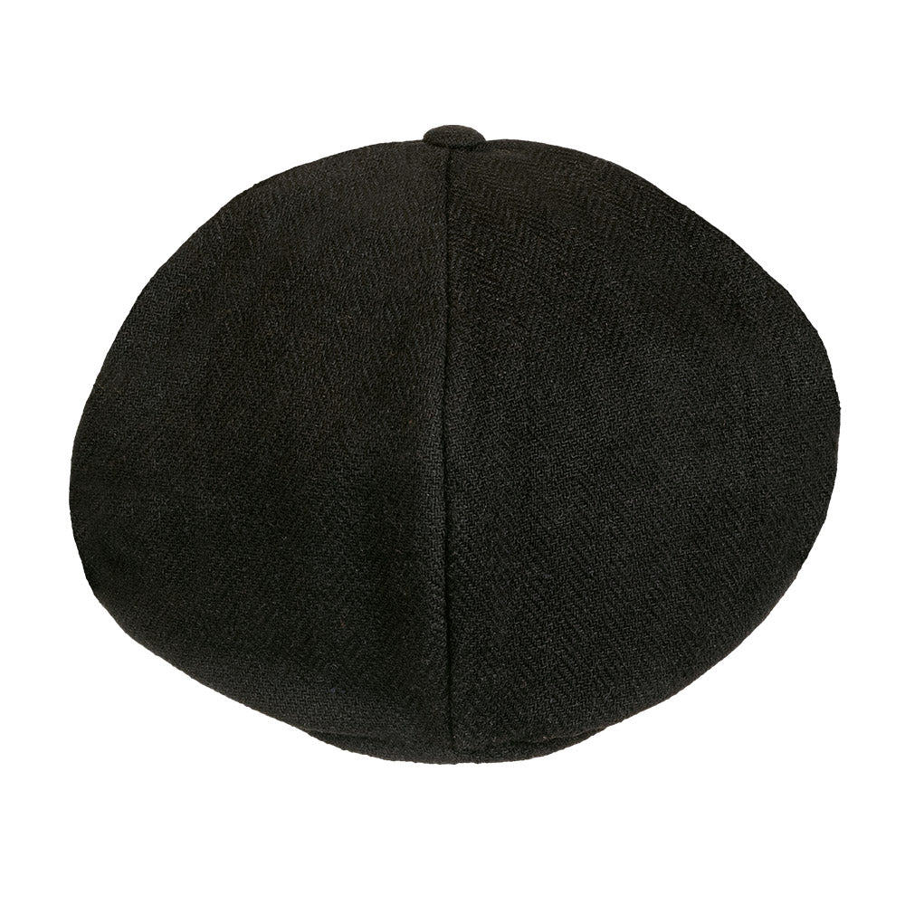 Casquette gavroche noire - Chapeau style années 20 elegant