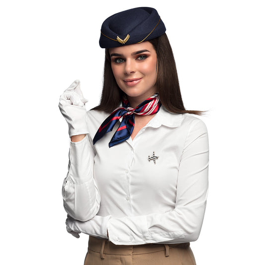 Costume Hôtesse de l'Air Vintage - Déguisement Complet Années 50