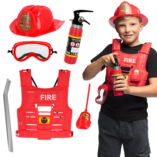 Ensemble Costume Pompier Enfant Complet avec Accessoires