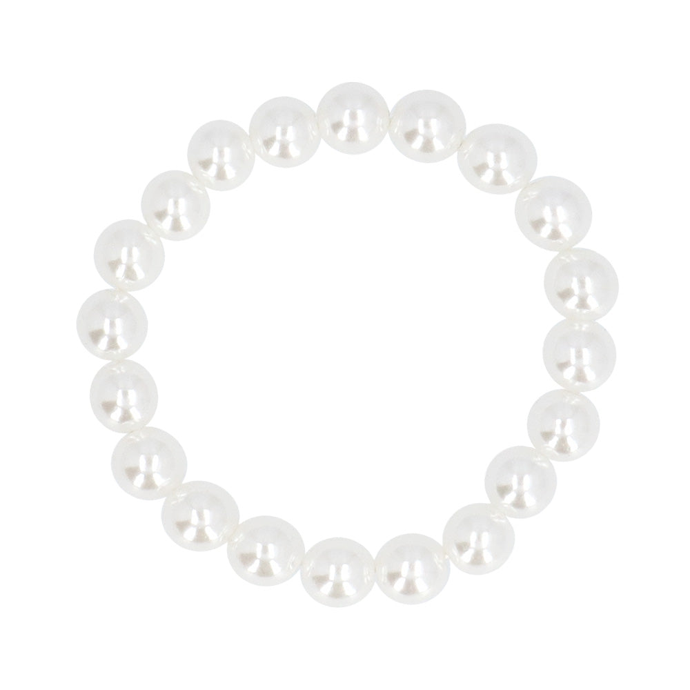 Set Accessoires Année 50 Pois Blanc Noir - Lunettes, Collier Perles