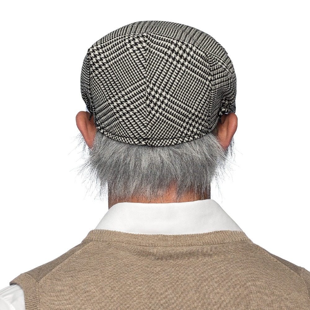 Kit Déguisement Gentleman Vintage avec Casquette Houndstooth et Accessoires