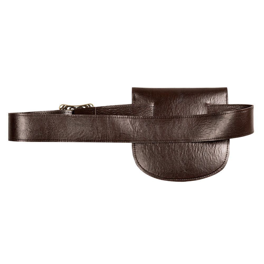 Ceinture Pirate Cuir Marron avec Bourse - Accessoire Déguisement