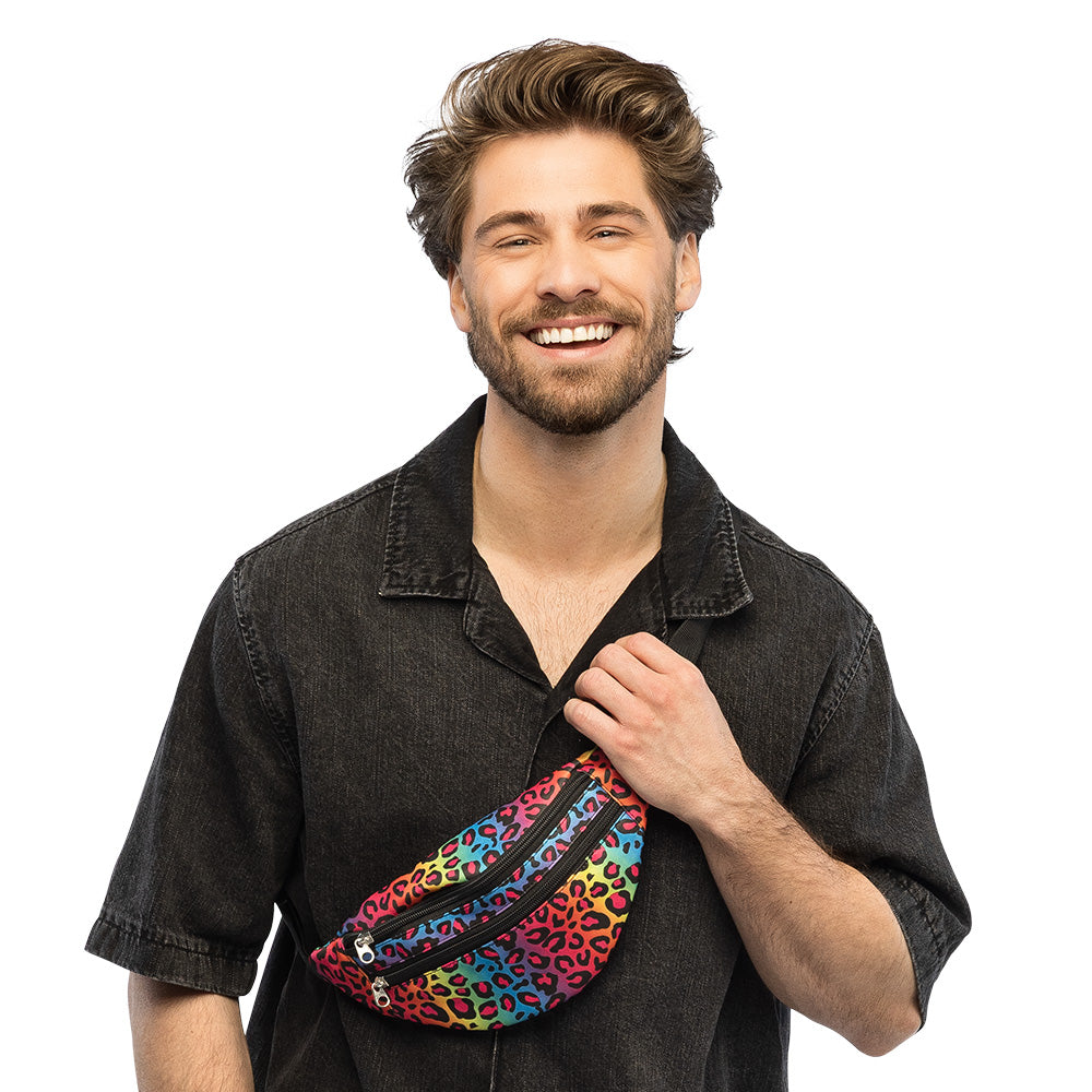 Banane Léopard Fluo UV Blacklight - Ceinture Ajustable