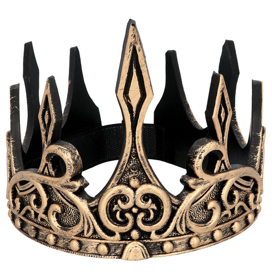 Couronne Royale Dorée - Déguisement Roi Reine Médiéval