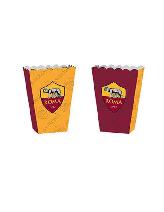 4 Boîtes popcorn en carton Roma 13,5 x 8,5 x 19 cm