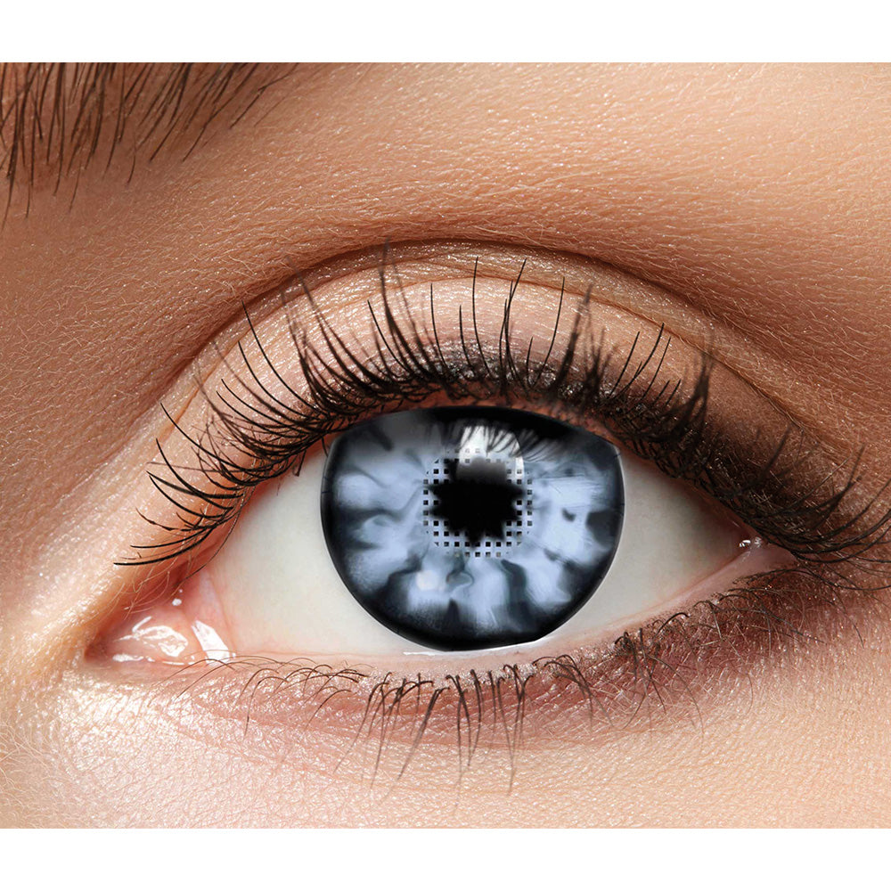 Lentilles de Contact Bleu Glacier - Costume Sorcier Vampire