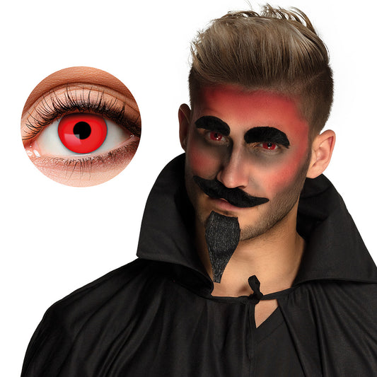 Lentilles de Contact Rouge Demon - Effet Vampirique Spectaculaire