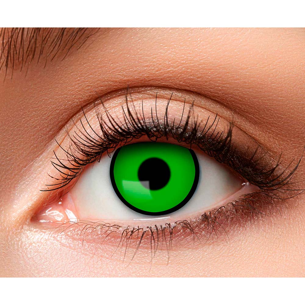 Lentilles de Contact Vertes Intenses - Effet Yeux Surnaturels