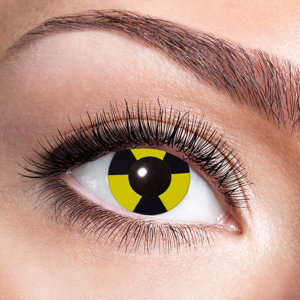 Lentilles Oeil de Reptile Jaune - Contact Costume Halloween