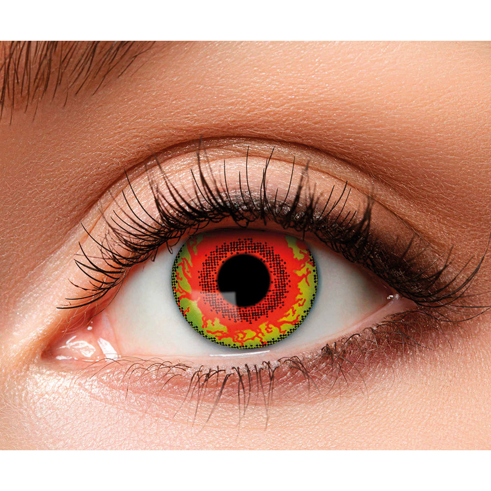Lentilles de Contact Feu Infernal - Effet Yeux Flamboyants