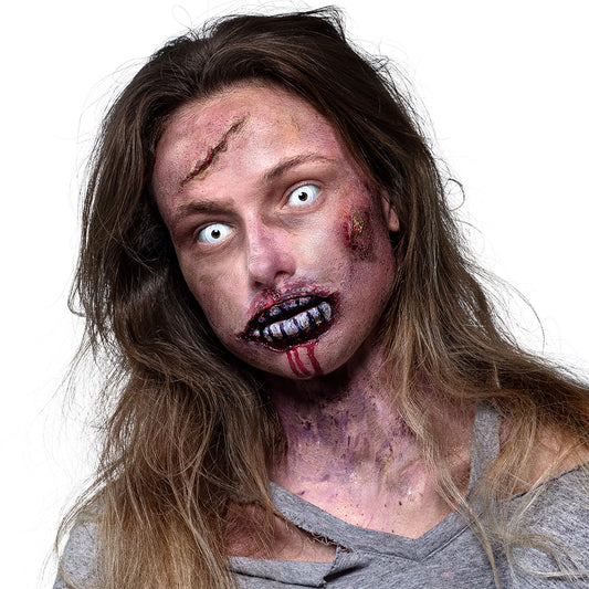 Lentilles Blanches Zombie Apocalypse - Déguisement Horreur