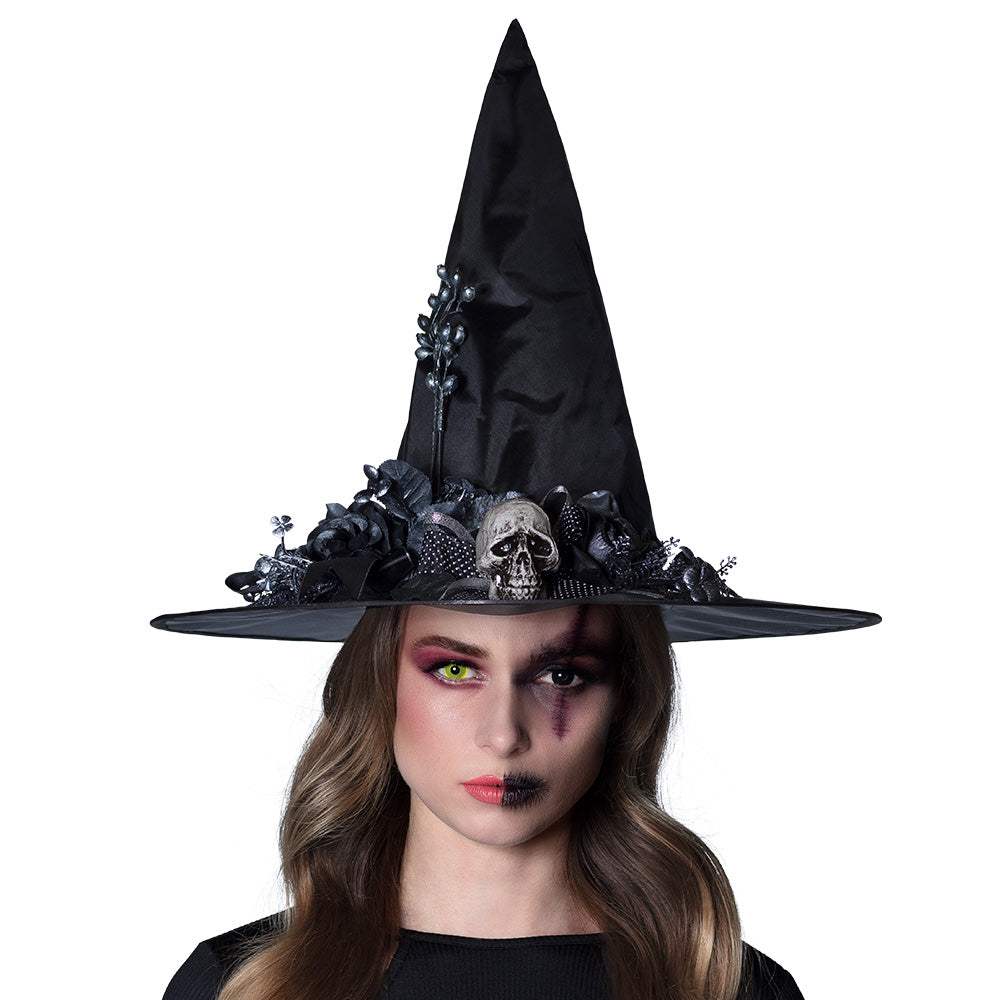 Lentilles de Contact Duo Jaune & Noir Halloween - Effet Sorcière