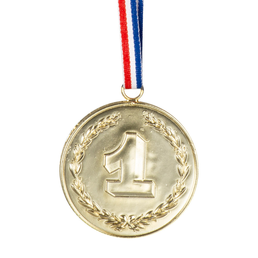 Médaille de 1er Place Dorée avec Ruban Tricolore - Accessoire