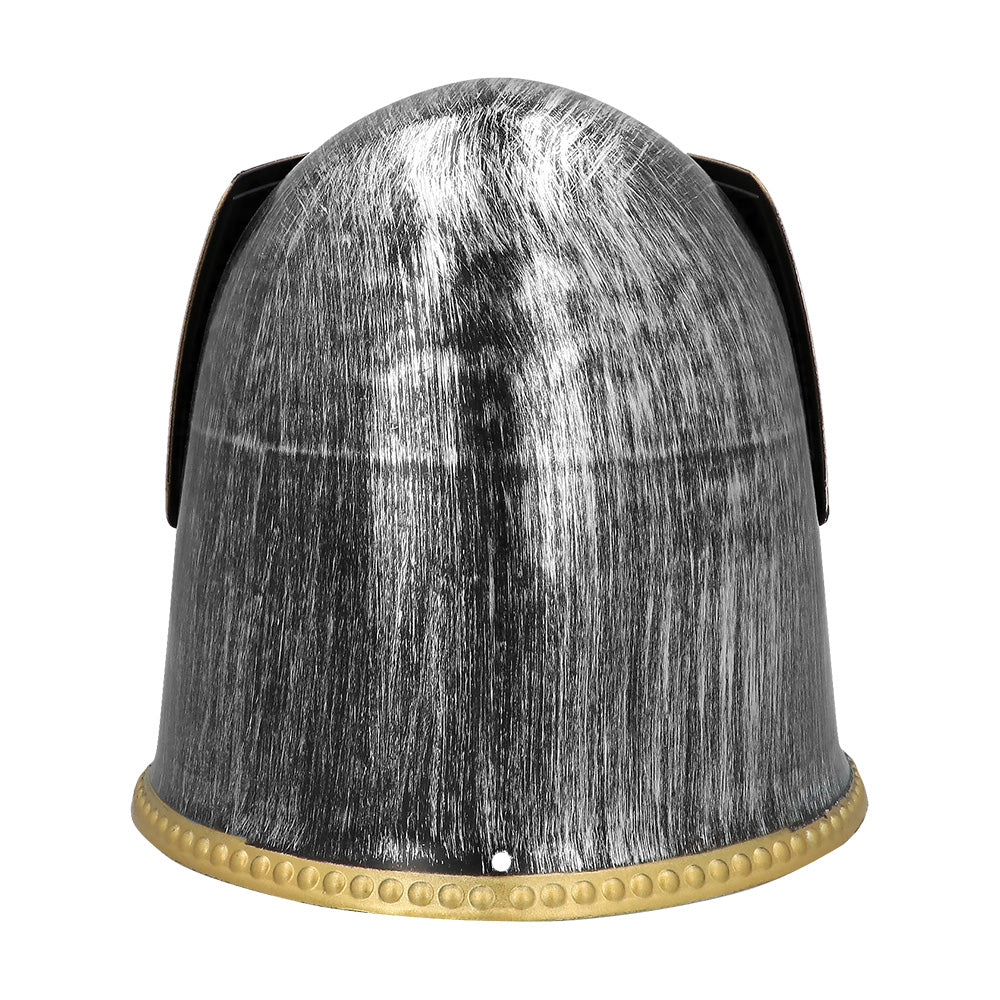 Casque Chevalier Médiéval Noir et Or - Déguisement Adulte
