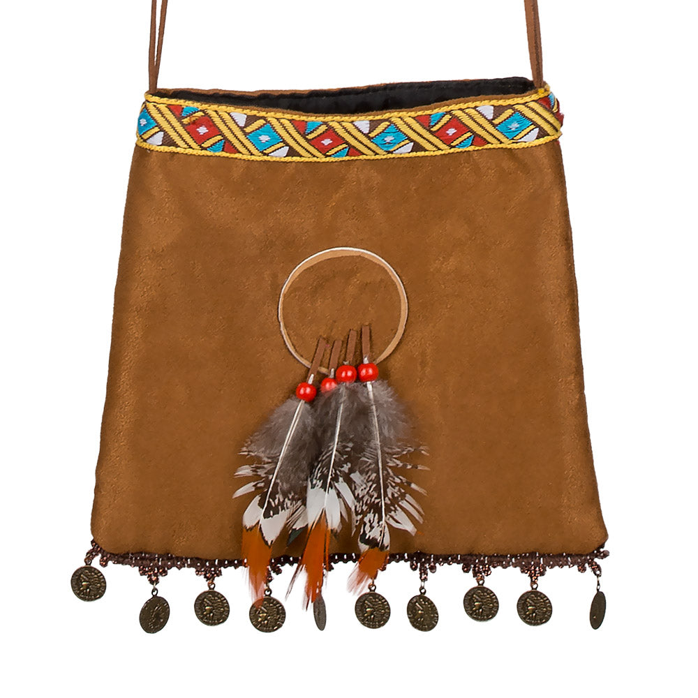 Déguisement Amérindienne avec Sac à Franges - Enfant