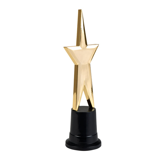 Trophée Étoile Dorée avec Socle Noir - Récompense Prestige