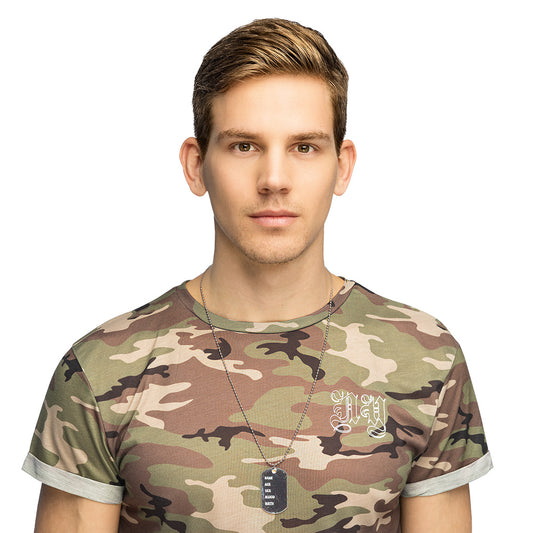 Collier Plaque Militaire Gravée Personnalisable - Accessoire