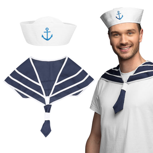 Déguisement Marin Complet - Chapeau, Cape et Cravate