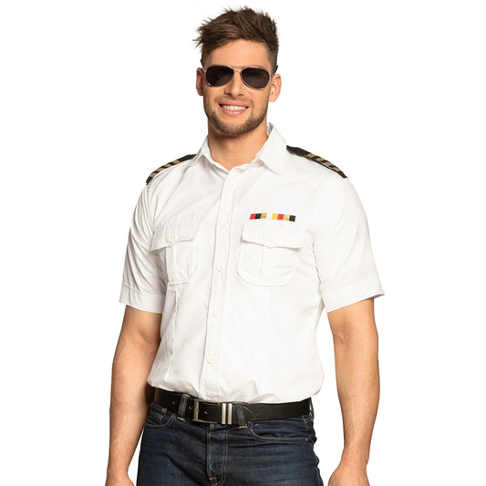 Chemise Militaire Blanche Homme - Déguisement Officier