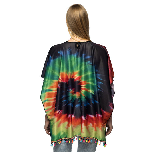 Tunique Tie-Dye Hippie Arc-en-Ciel - Costume Adulte Années 70