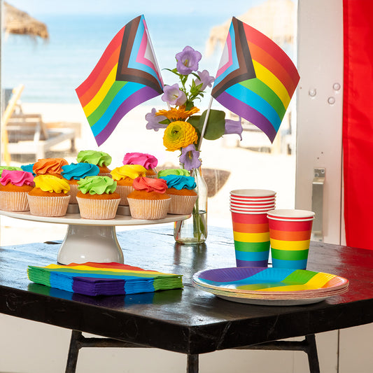 Assiettes Arc-en-ciel Pride - Décoration Fête Colorée