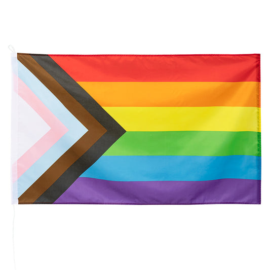 Drapeau Arc-en-ciel Progress avec Flèche - Décoration Pride