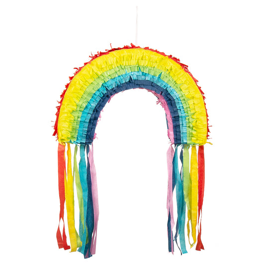 Pinata Arc-en-ciel Multicolore avec Franges - Accessoire Fête