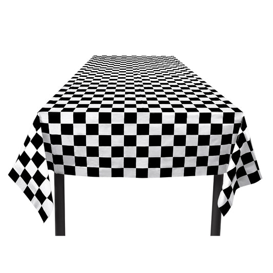 Nappe Damier Noir et Blanc - Accessoire Fête Party