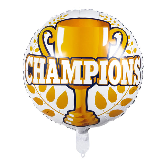 Ballon Hélium Champions Trophée Or - Décoration Fête Victoire