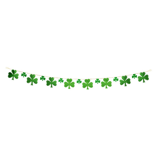 Guirlande Trèfles Verts Saint Patrick - 3.6m