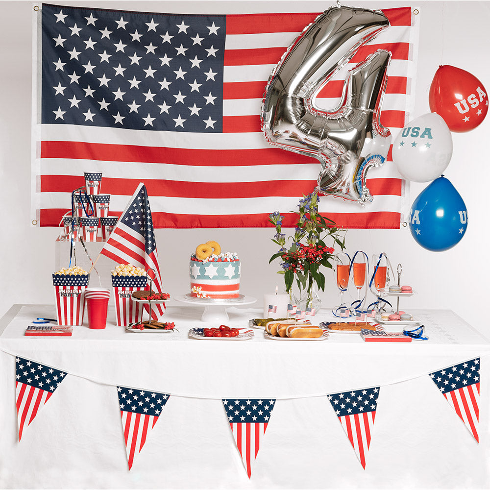 Ballons USA Drapeau Américain - Set de 3 Ballons Patriotiques