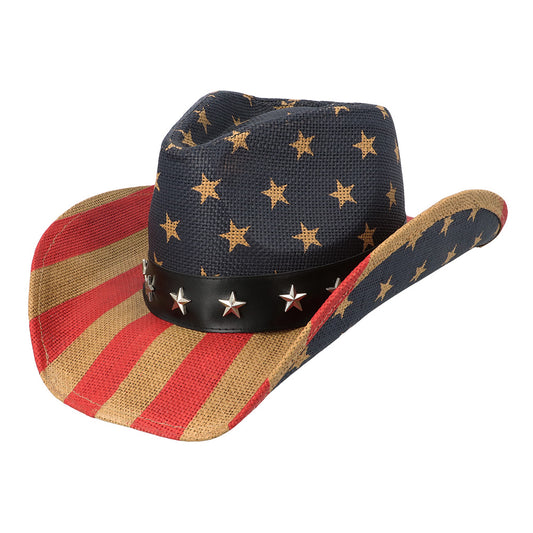 Chapeau Cowboy Étoiles et Rayures USA - Accessoire Déguisement