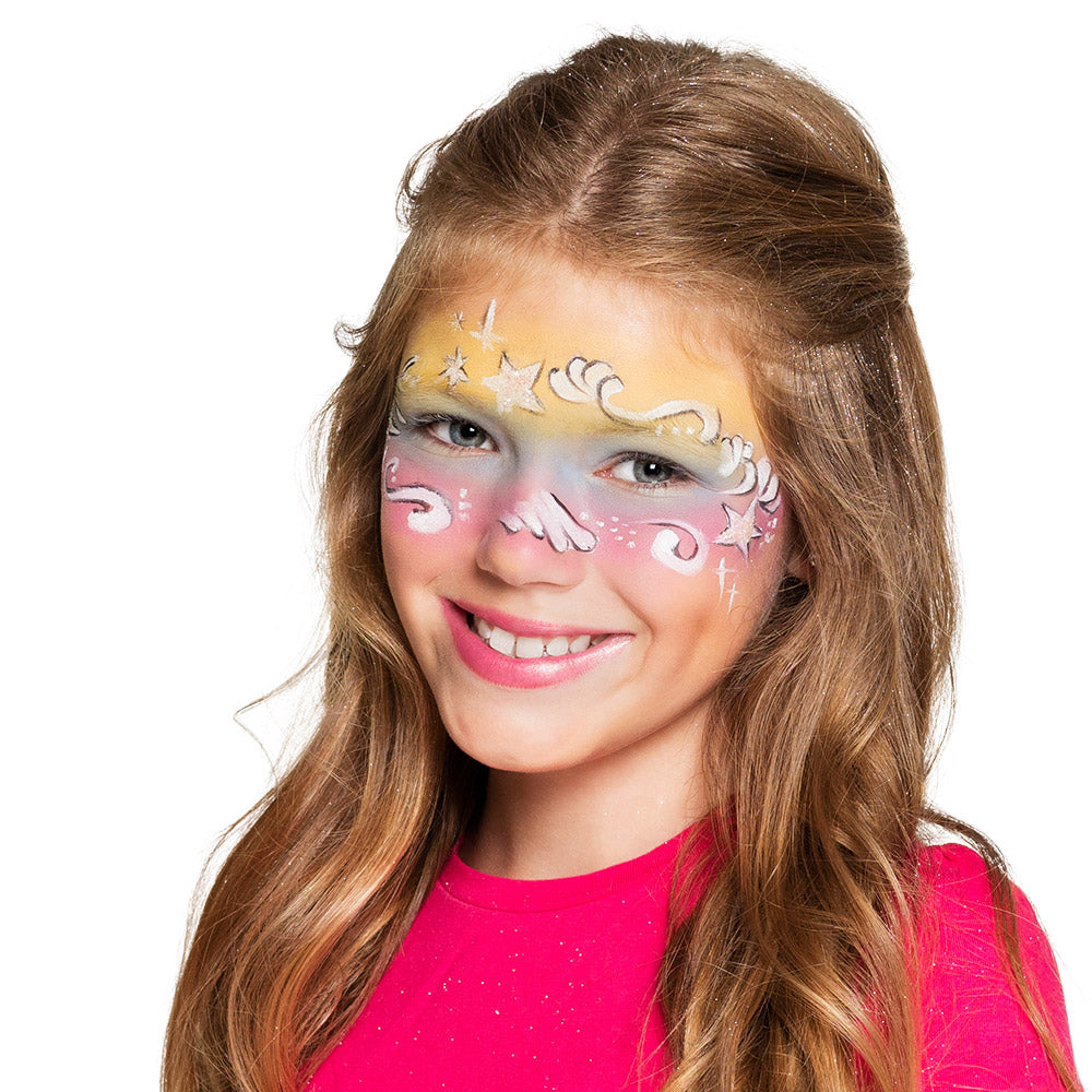 Kit Maquillage Fard Visage 6 Couleurs - Pinceau et Éponge