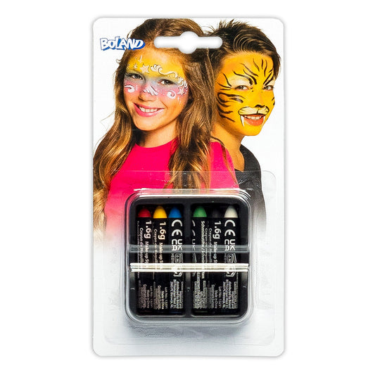 Crayons de Maquillage Visage pour Enfants - 6 Couleurs