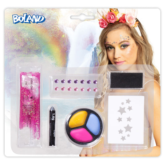 Kit Maquillage Licorne Arc-en-ciel pour Fête et Déguisement