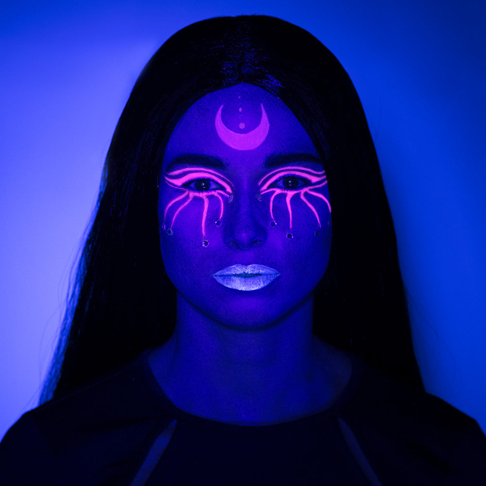 Maquillage UV Néon Fluo - Kit Complet Phosphorescent