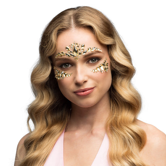 Strass Visage Luxe - Bijoux Frontaux Cristal Élégant