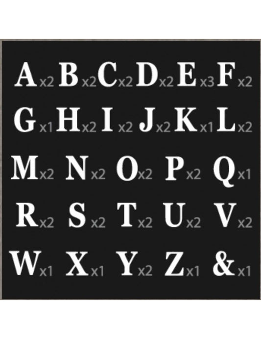 48 Lettres adhésives rose gold 13,5 cm