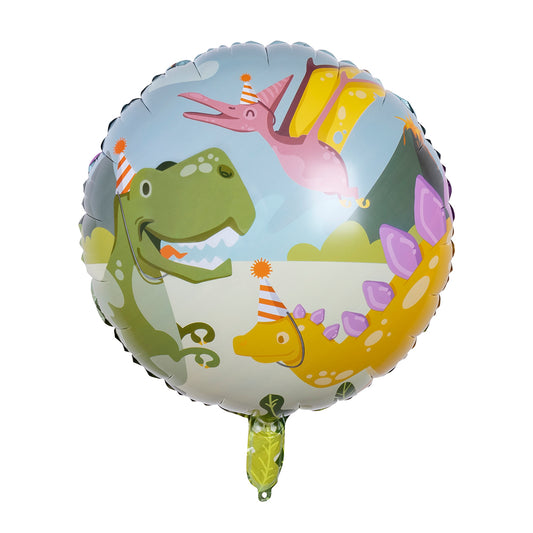 Ballon Hélium Dinosaure Multicolore pour Anniversaire Enfant