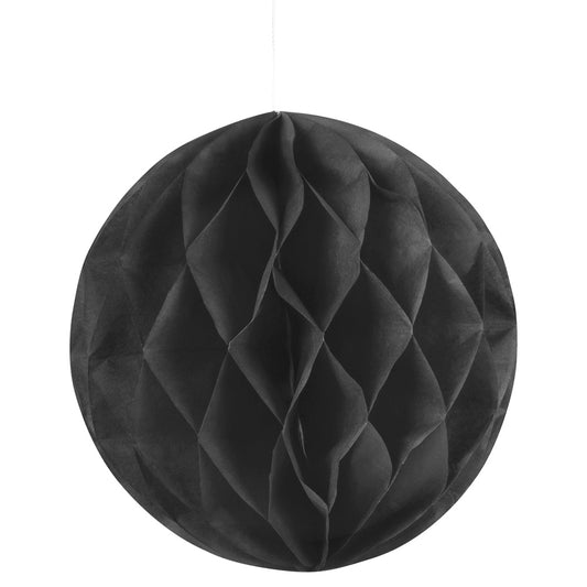 Boules alvéolées décoratives - Blanc, noir et beige